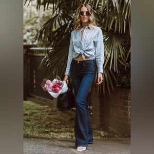 FRAME DENIM “LE HIGH FLARE” HIGH RISE FLARE JEANS SIZE 27